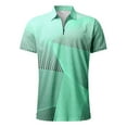 thumbnail image 4 of heyac Beach Outfits for Men Hawaiian Printed Breathable Linen Matching Set 1/4 Zip Streetwear 2-Piece Set Loose Fit Summer Beach Sweatsuit Outfits, 4 of 5