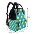 thumbnail image 2 of Yiaed Ball Tennis Print Multi-Function Travel Backpack Nappy Bags, Nursing Bag, Fashion Mummy, Roomy Waterproof for Baby Care, Stylish and Durable, 2 of 5