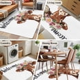 thumbnail image 6 of 3x5 Washable Area Rug, Cow Non-Slip Rectangle Rug for Living Room Bedroom, Welcome Indoor Low Pile Floor Mat for Home Decor, 6 of 9
