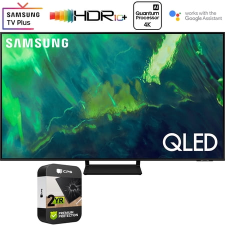Samsung QN65Q70AA 65 Inch QLED 4K UHD Smart TV (2021) (Renewed) Bundle with 2 Year Premium Extended Protection Plan