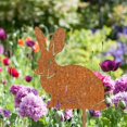 thumbnail image 4 of Uiz Merueh Garden Decor for Outside Metal Bunny Garden Decor,Rabbit Yard Decor for Outside, Waterproof Lawn Decor, 4 of 5