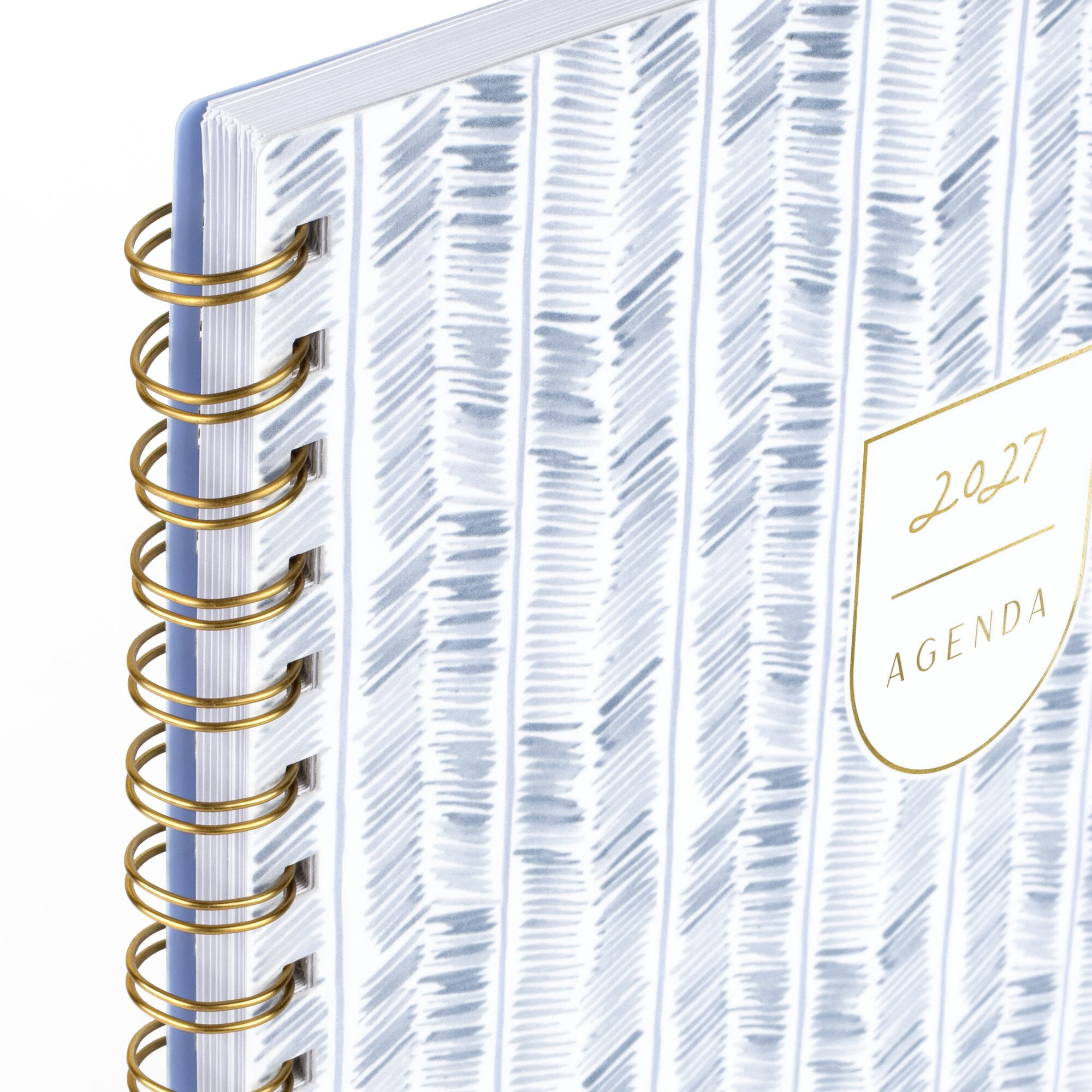Leah Bisch for Mead Cambridge 2027 Weekly Monthly Planner Herringbone Large 8 12