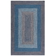 thumbnail image 2 of Safavieh Braided 5'-0" x 8'-0" Hand Woven Rug in Navy / Blue, 2 of 18
