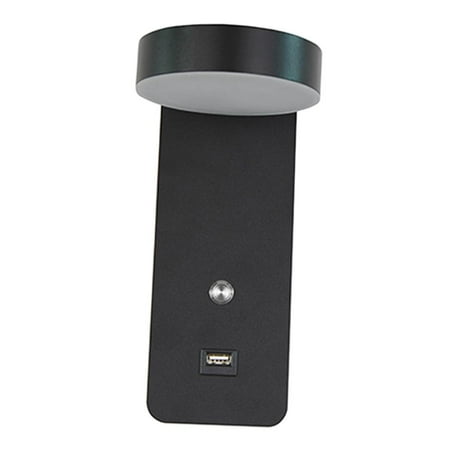 

Mount Reading Light Focused Bed Reading Lamp Dimming Headboard Lights USB Output Rotatable Simple in Appearance and Easy to Install Black