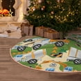 thumbnail image 6 of Daiia Construction Machinery1 Drawing Merry Christmas Tree Skirt , Xmas Large Lace-up Tree Skirt, Santa Snowflakes Rustic Home Decorations New Year Party Farmhouse Decor-48", 6 of 7