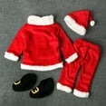 thumbnail image 2 of Qiylii Baby Christmas Clothes Set Long Sleeve Santa Claus Tops + Long Pants +Hat+ Shoes, 2 of 2
