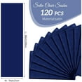 thumbnail image 6 of 120 PCS Satin Chair Sashes Navy Blue Shiny Chair Ribbon Ties Back Bows Designed Sashes Universal Chair Cover for Wedding Reception Gathering Birthday Party Banquet Restaurant Chair Decor (7x78inch), 6 of 16