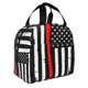thumbnail image 2 of Disketp Firefighters USA Flag for Insulated Lunch Bag for Women and Men, Perfect for Work, Hiking, Picnic, 2 of 8