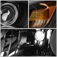 thumbnail image 3 of DNA Motoring OEM-HL-0060-L For 2013 to 2015 Honda Accord 4-Door EX-L V6 1Pc Left / Driver Side Factory Style Black Housing LED DRL Projector Headlight Lamp 14 HO2502151, 3 of 4