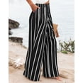 thumbnail image 6 of Mohiass Wide Leg Dress Pants for Women Business Casual Elastic Waist Comfy Work Pants Baggy Lounge Pants Trousers with Pocket Dark Gray 2XL, 6 of 7