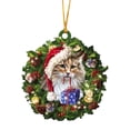 thumbnail image 2 of Teissuly Christmas Ornament Lovely Tree Gift Ornament Christmas Tree Hanging Party Decor Teissuly WER202310165800, 2 of 3