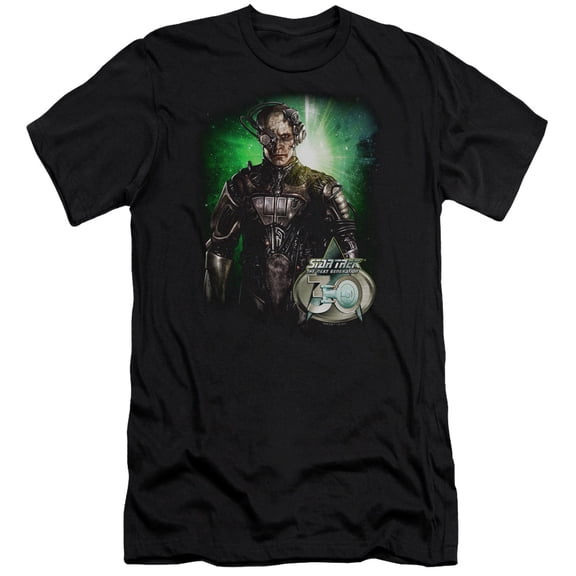 Star Trek Borg 30 Adult 30/1 T-Shirt Black