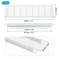 thumbnail image 2 of Unique Bargains Cache-Ventilation de Porte 12 x 3 Pouces, 3 Pcs Ventilation de Grille Robuste, 2 of 7