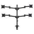 thumbnail image 1 of Full Motion Quad LCD Desk Mount - Black - Fits 13-27", 1 of 1