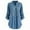 Blue, variant on gakvbuo Plus Size Tunic Tops for Women Business Casual Shirts Button Lace V Neck Long Sleeve Shirt Blouses for Women