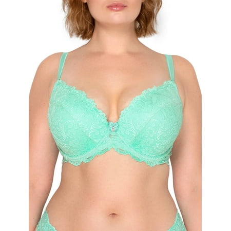 

Smart & Sexy Women s Signature Lace Push-up Bra Style-85046