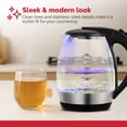 thumbnail image 4 of Holstein Housewares 1.9qt Glass Electric Water & Tea Kettle with LED 1850W, 4 of 9