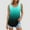 Mint Green women's sleeveless tank tops a1, variant on Summer Women's Sleeveless Tank Tops Round Neck Casual Basic Solid Blouses Gradient Ombre Flowy Tee Shirts Vacation Fashion Clothes, Yellow 2XL