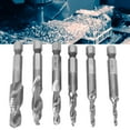 thumbnail image 4 of Hex Drill Bit, Sturdy Durable HSS Tap Drill Bit Universal 6PCS  For Machine Accessories For Industry Supplies, 4 of 7