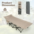 thumbnail image 2 of YYAo Folding Camping Bed, Portable Tent Bed, Folding Camping Cot with Carry Bag Cushion and Headrest-khaki, 2 of 8