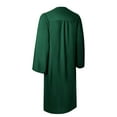 thumbnail image 2 of Endea Graduation Matte Hunter Green Graduation Gown, 2 of 8