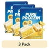 (3 pack) Pure Protein Bars, Lemon Cake, Gluten Free, 20g Protein, 1.76 oz, 4 Count
