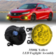 thumbnail image 1 of Par de Luces Antiniebla Redondas LED para Honda Civic 2016-2021, 55W 3500K Amber Lámparas Amarillas Todoterreno Parachoques Delantero Negro Luces Antiniebla LED, 1 of 11