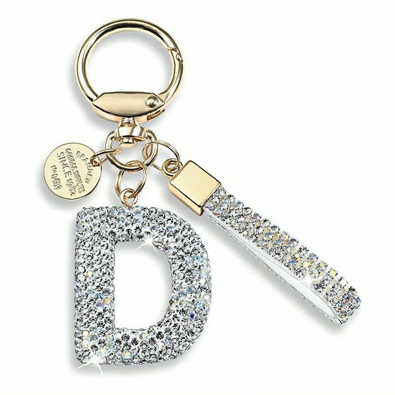 DESIGNICE Purse Charms,Typeface Styling Purse Charms,Gemstone Craft Bag Charms for Handbags,D