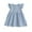 Blue, variant on KYAIGUO Toddler Baby Girls Plaid Dresses Fly Sleeve Tutu Skirt Summer Casual Cotton Onesies Dress for 1-6T