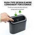 thumbnail image 4 of Car Trash Can Plastic Vehicle Garbage Box Removable Box Removable Portable Auto Interior Waste Bin Case, 4 of 8