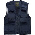 thumbnail image 2 of SURJDE Mens Jacket Field Pofessional Emergency Field Fishing Multi Pocket Vest (g-Navy, L), 2 of 3