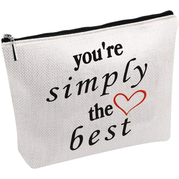 Zuo Bao You're Simply The Best Cosmetic Bag Makeup Bag Anniversary Present For Women (You're Simply The Best)