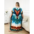 thumbnail image 3 of Edolynsa Caftans for Women Plus Size Swimwear Kaftan Cover up Loose Fit Beachwear Mumu House Dress Nightgown, 3 of 9