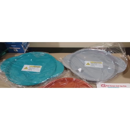 STARLIGHT- Mad Hungry® Ceramic Stoneware Grill Top Pan -Turquoise Or Gray - New In Box