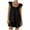 Black, variant on Womens Summer Outfits Women's Pajama Sets 2 Piece Outfits Sleeveless Sleepwear Ruffle Crop Top And Casual Shorts Loungewear Outfit Maternity Swim Wear Sexy Swimwear Women Metallic Bathing Suit Black S