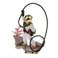 thumbnail image 1 of Adorno De Acuario Air Split Fisherman Fish Tank Bubble Effect Decoración 2 Colores Blanco Salvador Ornamento del tanque de pescados del acuario, 1 of 7