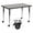 Gray, variant on Flash Furniture Wren Mobile 36''W x 72''L Rectangular Grey HP Laminate Activity Table - Standard Height Adjustable Legs