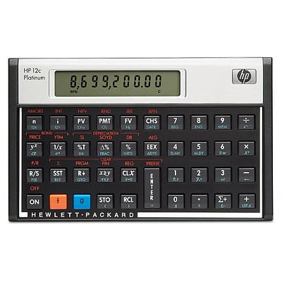 HP 12C Financial Calculator 12C-ABA for sale online Black, 