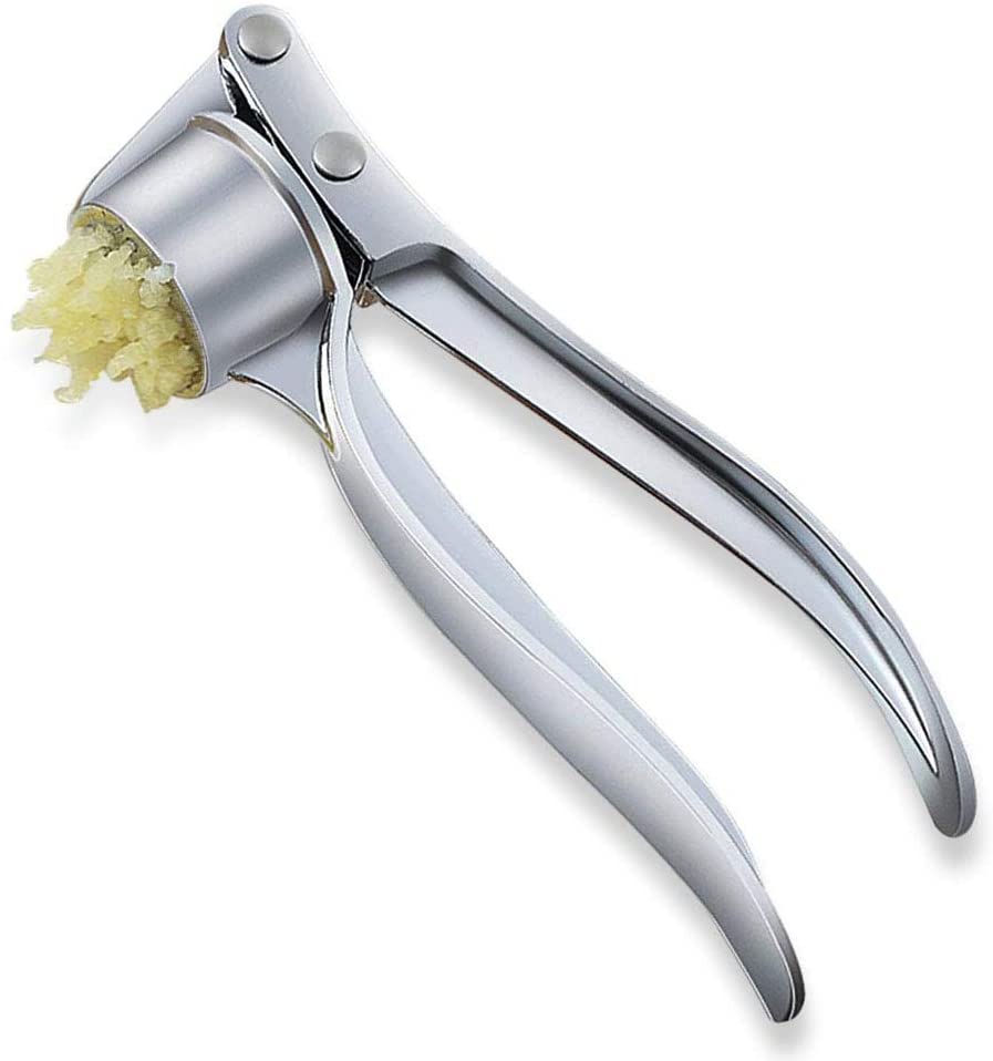 Garlic Press Mincer Ginger Crusher Peeler Squeezer Heavy Duty Metal