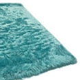 thumbnail image 3 of Light Blue Sky Blue Baby Blue Colors 5’x7’ Feet Shag Shaggy Solid Fuzzy Furry Decorative Designer Modern Contemporary Area Rug Carpet Rug Bedroom Living Room Hand Woven Plush Pile Soft, 3 of 7