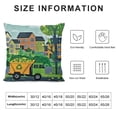 thumbnail image 5 of Garbage Truck Pillow Sham, Truck on The Road with Houses on The Background Men Picking The Trash, Decorative Standard Size Printed Pillowcase, , Grey Green, 5 of 5