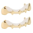 thumbnail image 4 of Plated Teeth Brace, Irregular Compatible Hip Hop Brace  for Music Concerts for  for Party Gold,Silver, 4 of 7