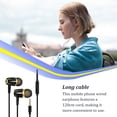 thumbnail image 3 of Moyic Auricular con cable Auriculares intrauditivos para viajar Escuchar música Auriculares de 3,5 mm Type11 NO11, 3 of 6