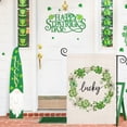 thumbnail image 3 of St. Patrick''s Day Garden Flag Vertical Double-Sided Lucky Clover Green Shamrocks Leaves Wreath Yard Flags Spring Farmhouse Outdoor Decoration for St. Patrick''s Day Holiday, 12.5x18, 3 of 6