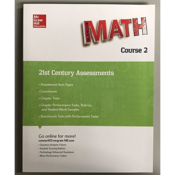 Pre-Owned Glencoe MATH - Course 2 - 21st Century Assessments, 9780021439522, 0021439524, Paperback,