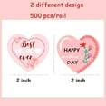 thumbnail image 2 of Happy Mother's Day Stickers 2inch Heart Shaped Stickers for Mothers Day Presents Stickers for Envelope Seal 500Pcs, 2 of 6
