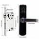 thumbnail image 4 of Cerradura De Puerta Inteligente 5 En 1 Huella Digital Y Código Y Llaves Y Tarjeta Ic Y Tuya Wifi Antirrobo Alimentado Por Batería Biométrico Para La Habitación Del Apartamento Del Hogar Kearding EL014240-01, 4 of 6