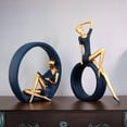 thumbnail image 4 of Yoga Girl Figurine Reading Girl Estatua Adorno para escritorio Oficina Dormitorio Sala de estar Eccomum Figurilla, 4 of 5