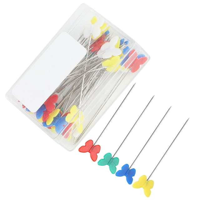 50Pcs Sewing Pins With Ball Head Colorful Patchworks Quilting Pins Sewing Straight Pins Colorful Straight Pins