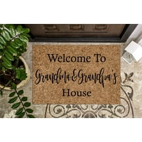 Welcome to Grandma and Grandpa's House | Grandparents Doormat | Welcome Mat | Funny Door Mat | Home Doormat | Housewarming | Closing Gift